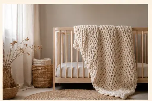 Fil chenille XXL et inspiration pour Quelle couverture XXL pour un nouveau-né ?